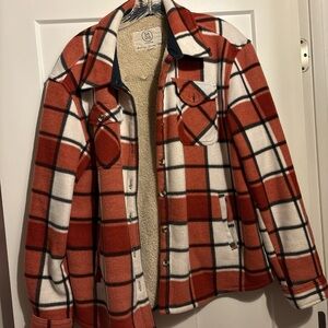 Red and White Plaid Jacket